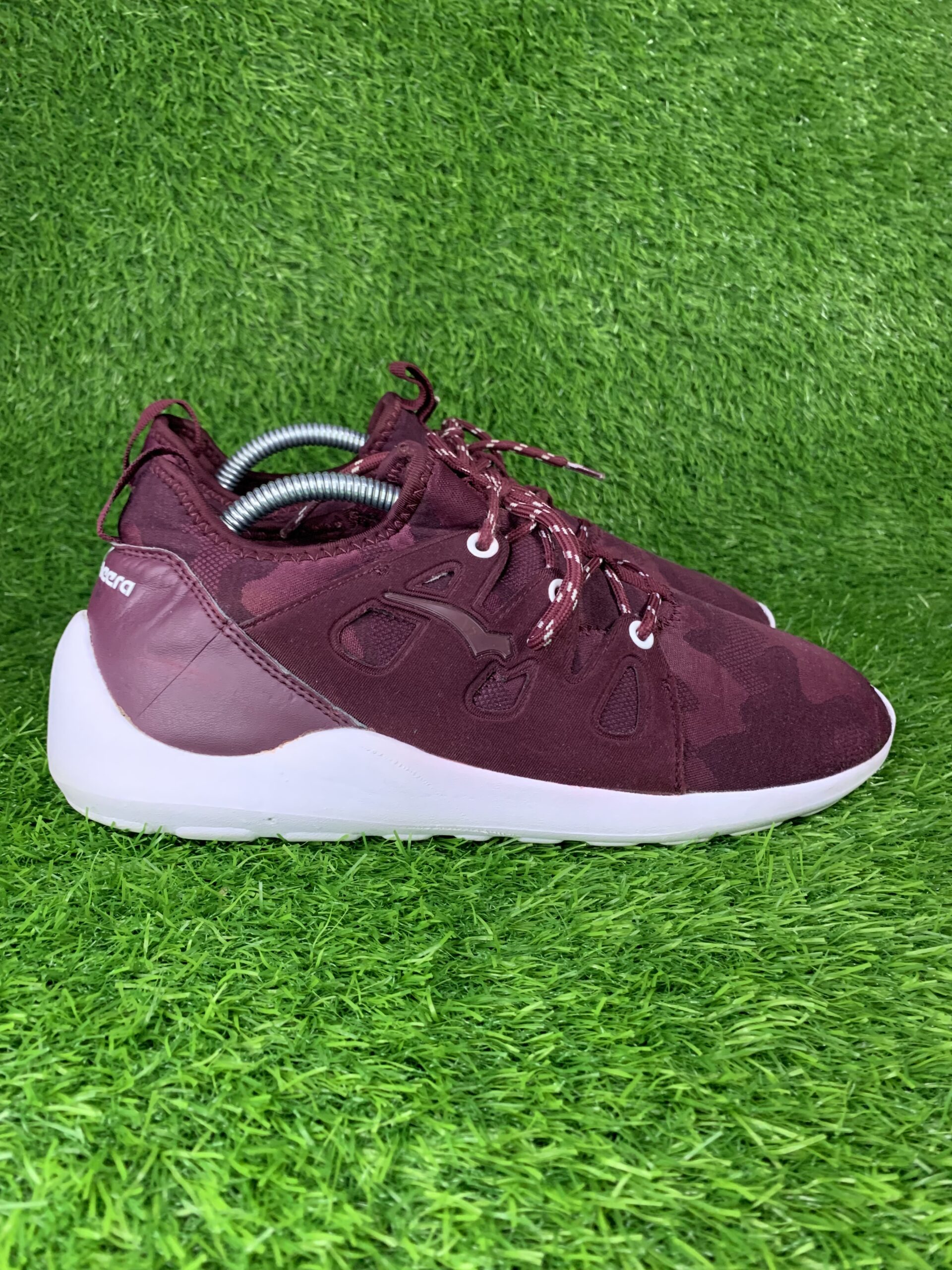 Bagheera white and burgundy sneakers