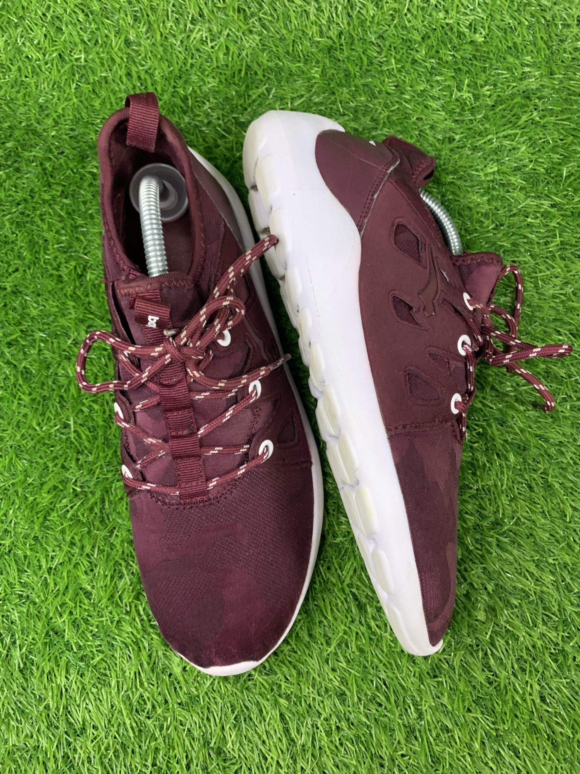 Bagheera white and burgundy sneakers - Image 3